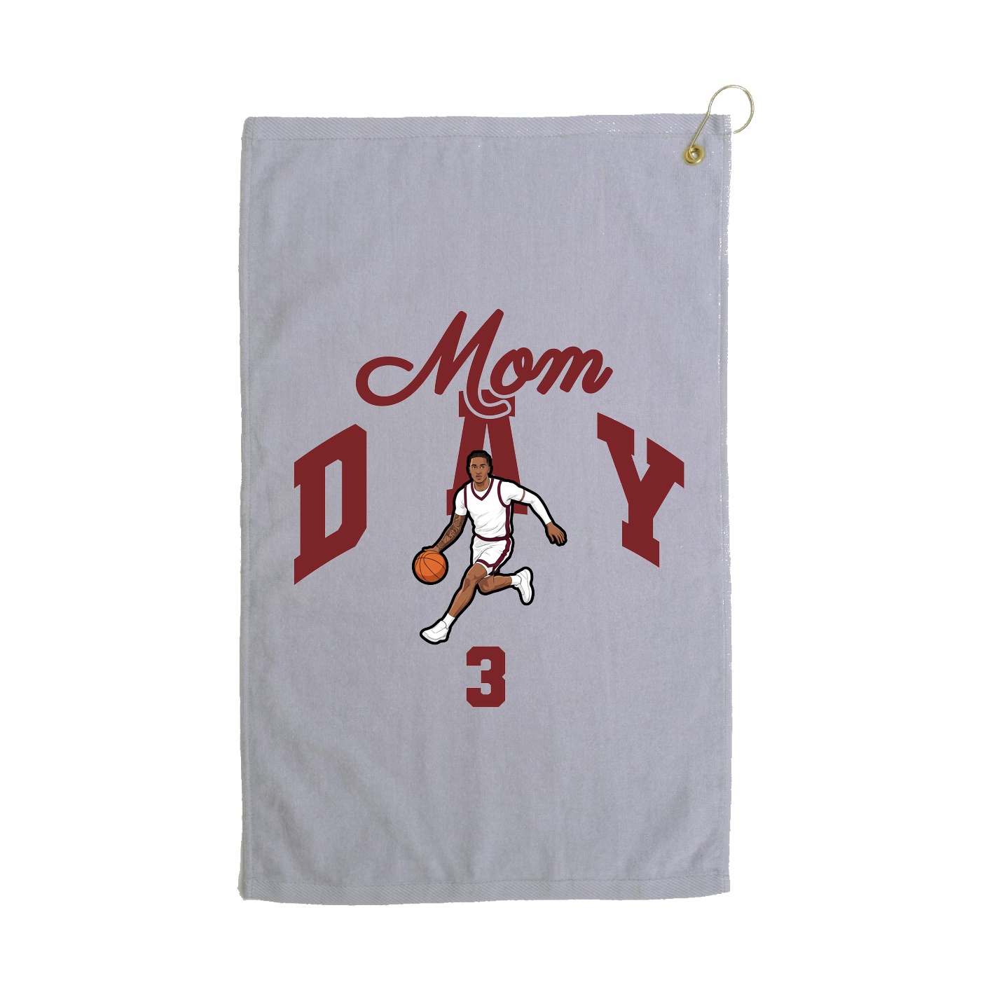 Golf Towel — Mothers Day Arch in Grey