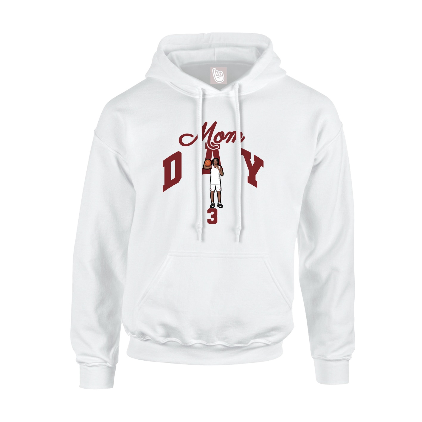 Youth Hoodie — Mothers Day Arch in White
