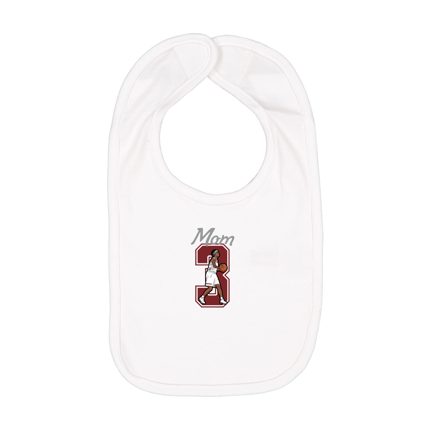 Infant Bib — Mothers Day Shirsey in White
