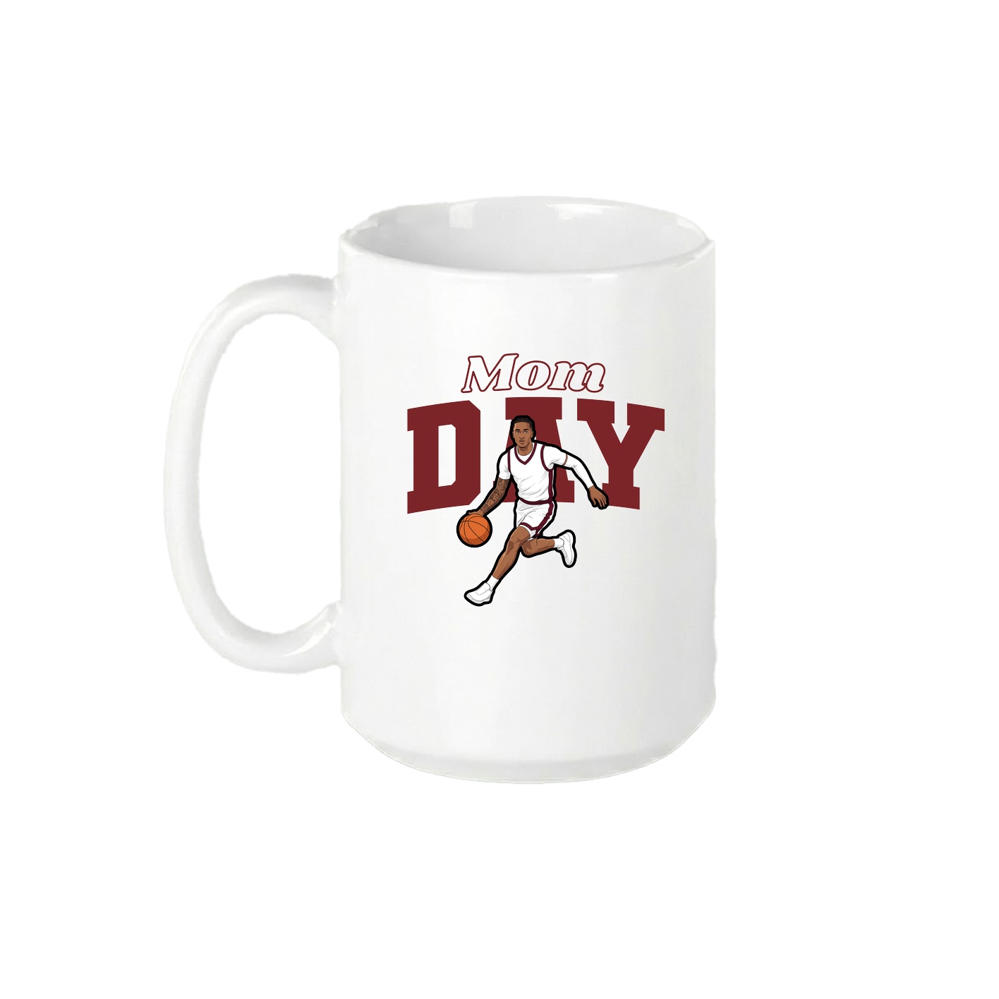 15oz Coffee Mug — Mothers Day Block in White