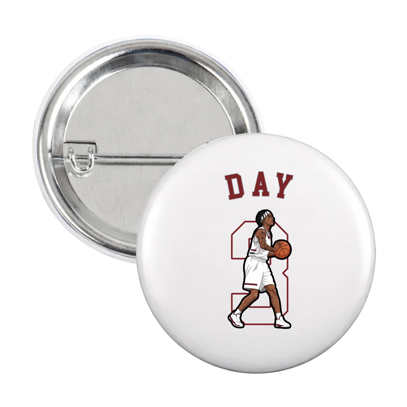 Game Day Button — Shirsey Arch in White