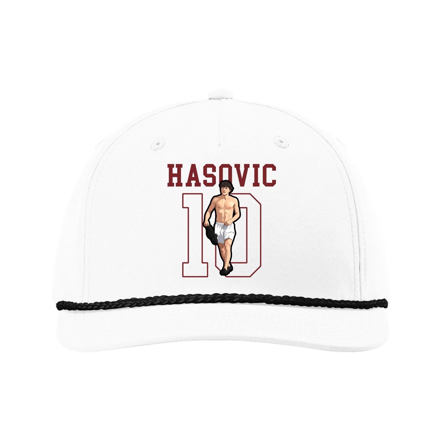 Five-Panel Classic Rope Cap — Shirsey in White