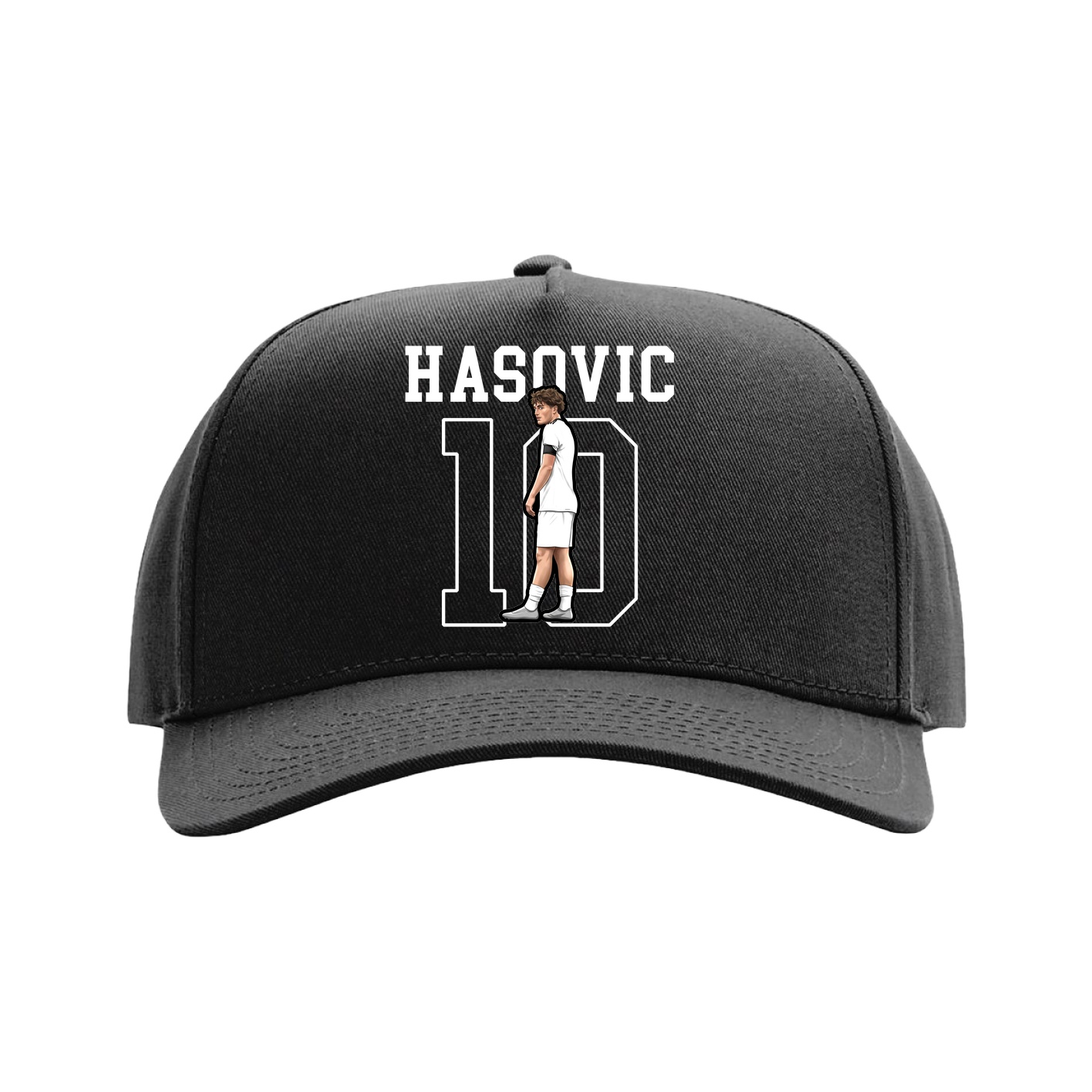 Full Fabric Five-Panel Champ Cap — Shirsey in Black