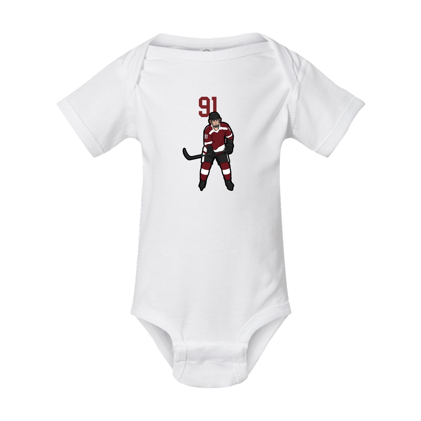 Baby Onesie — Number Top in White