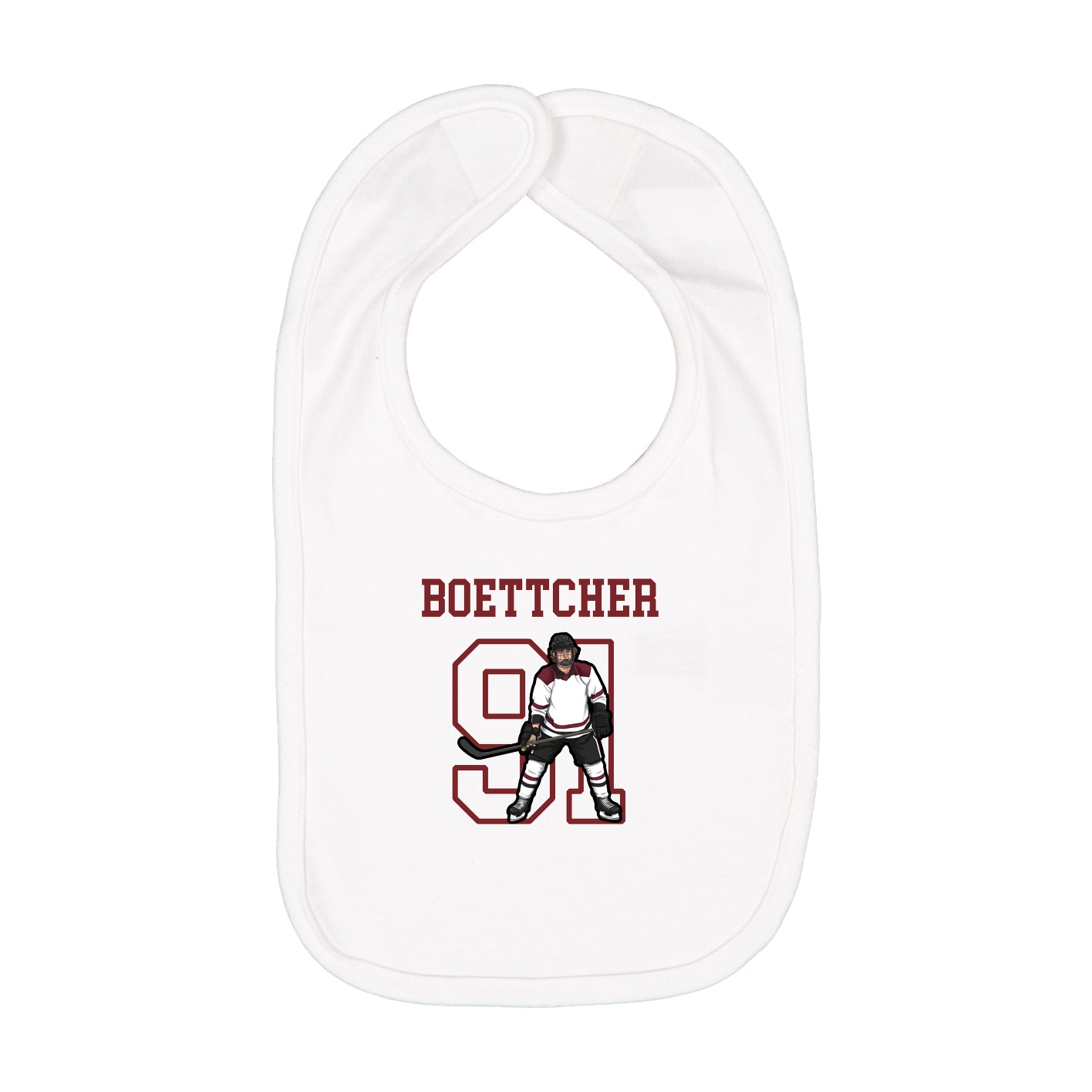 Infant Bib — Shirsey in White