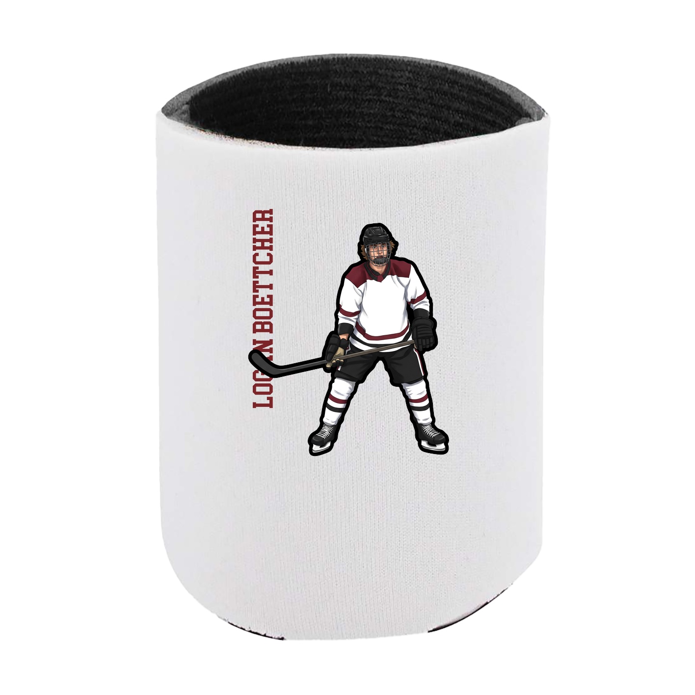 Can Holder — Name Vertical in White