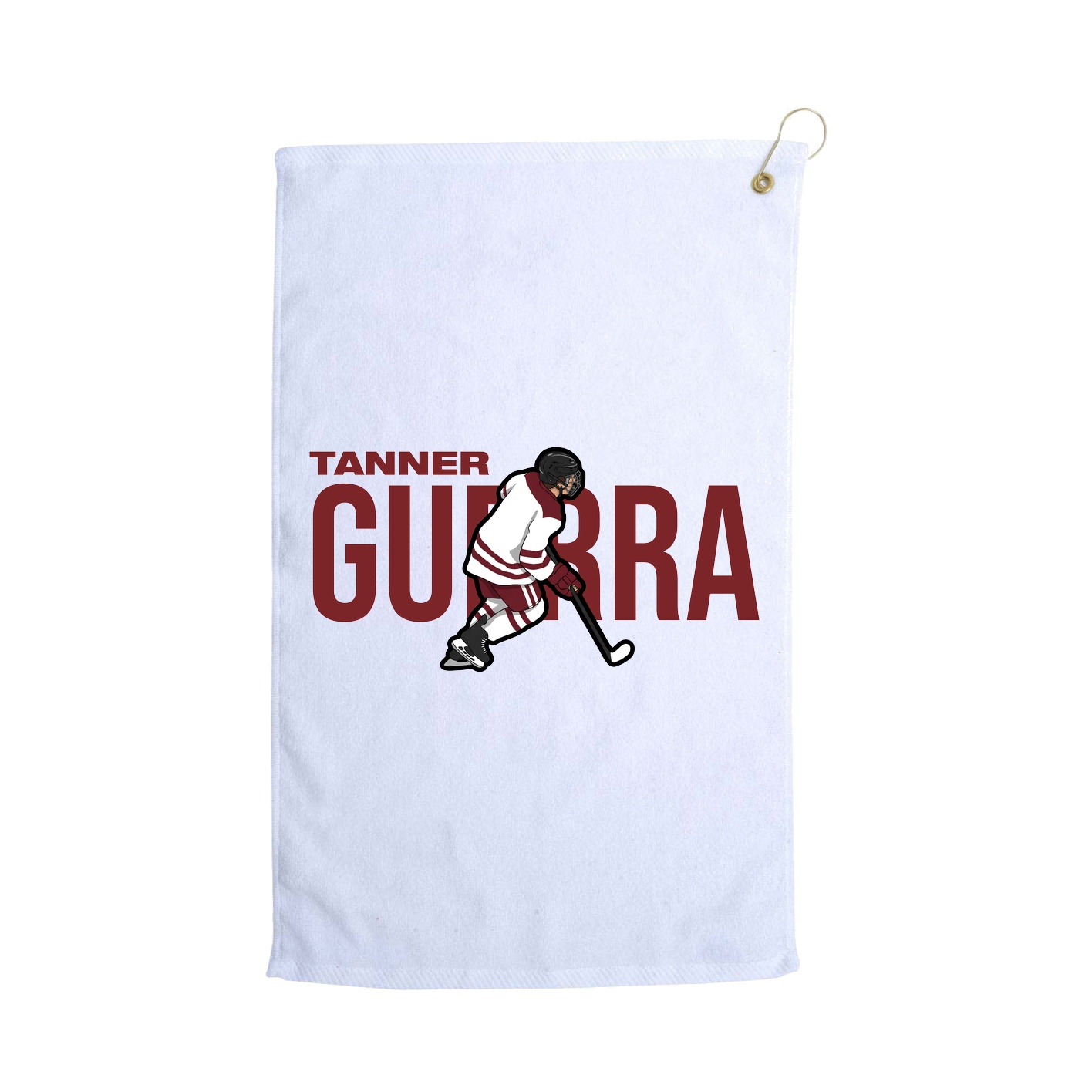 Golf Towel — Player Name in White
