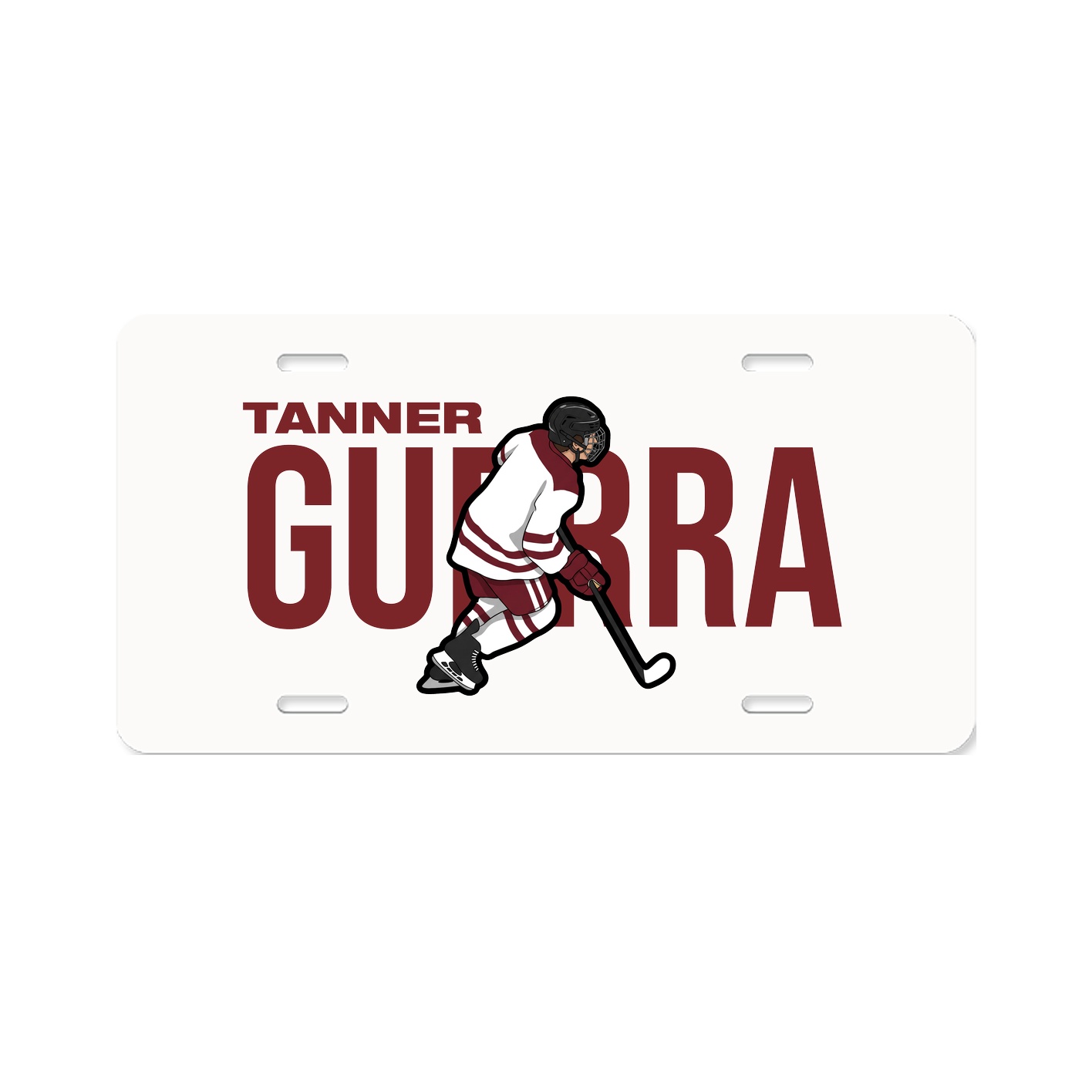 License Plate — Player Name in Classic