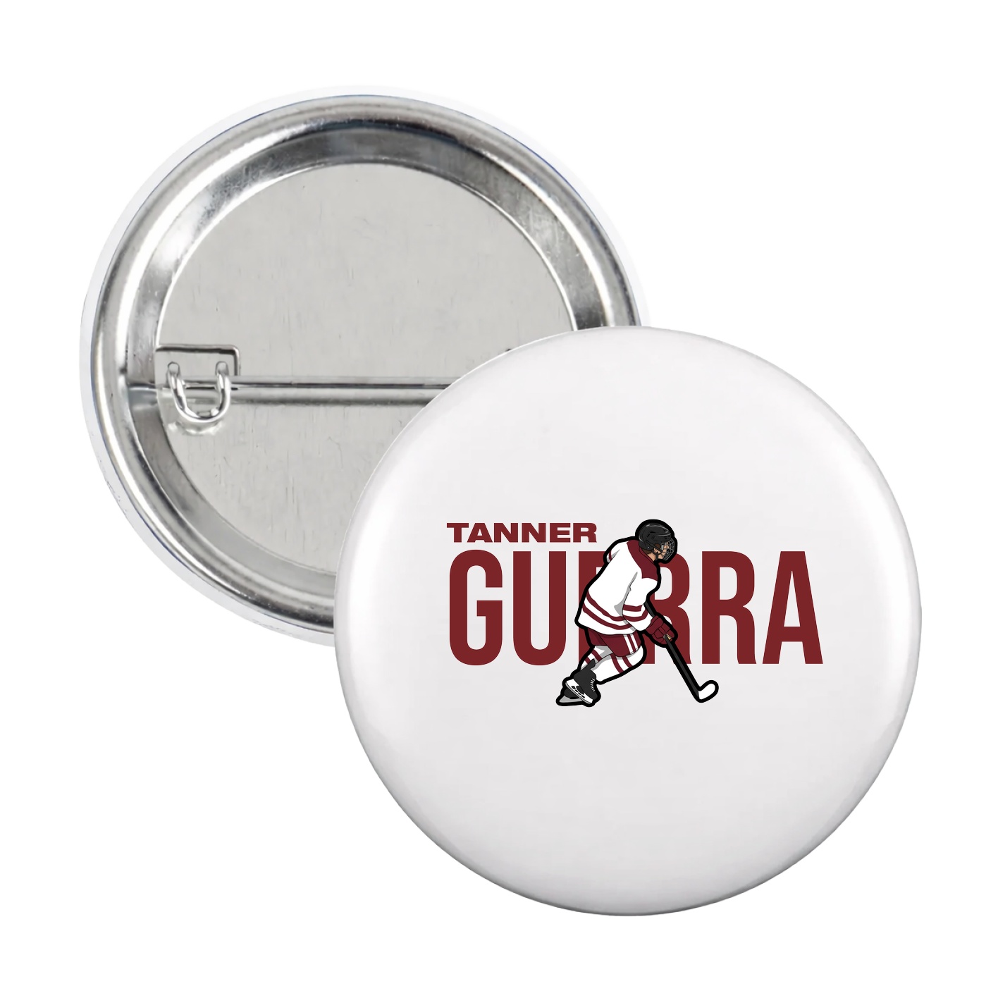 Game Day Button — Player Name in White
