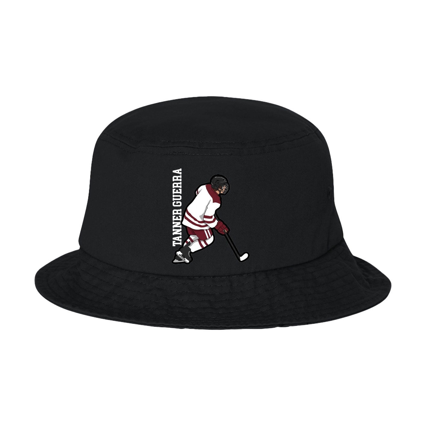 Bucket Cap — Name Vertical in Black