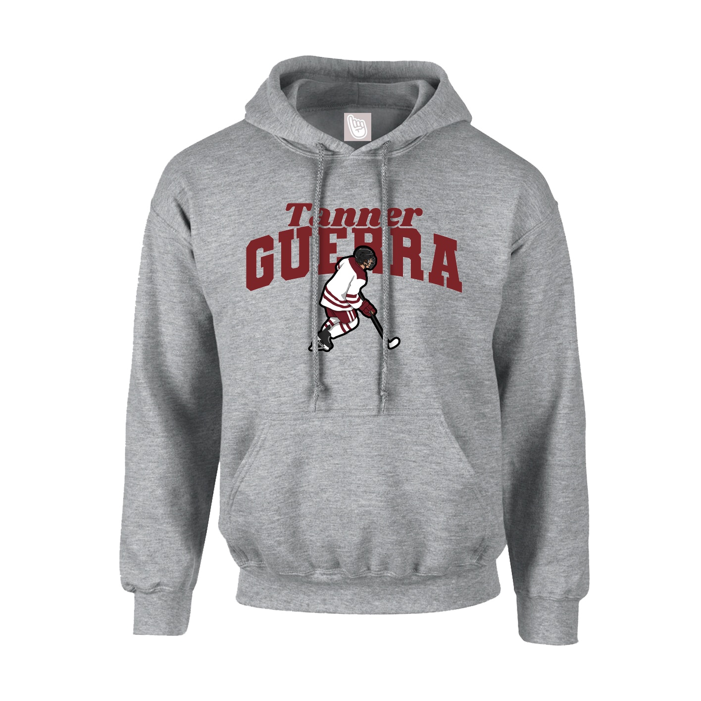 Youth Hoodie — Signature Arch in Grey