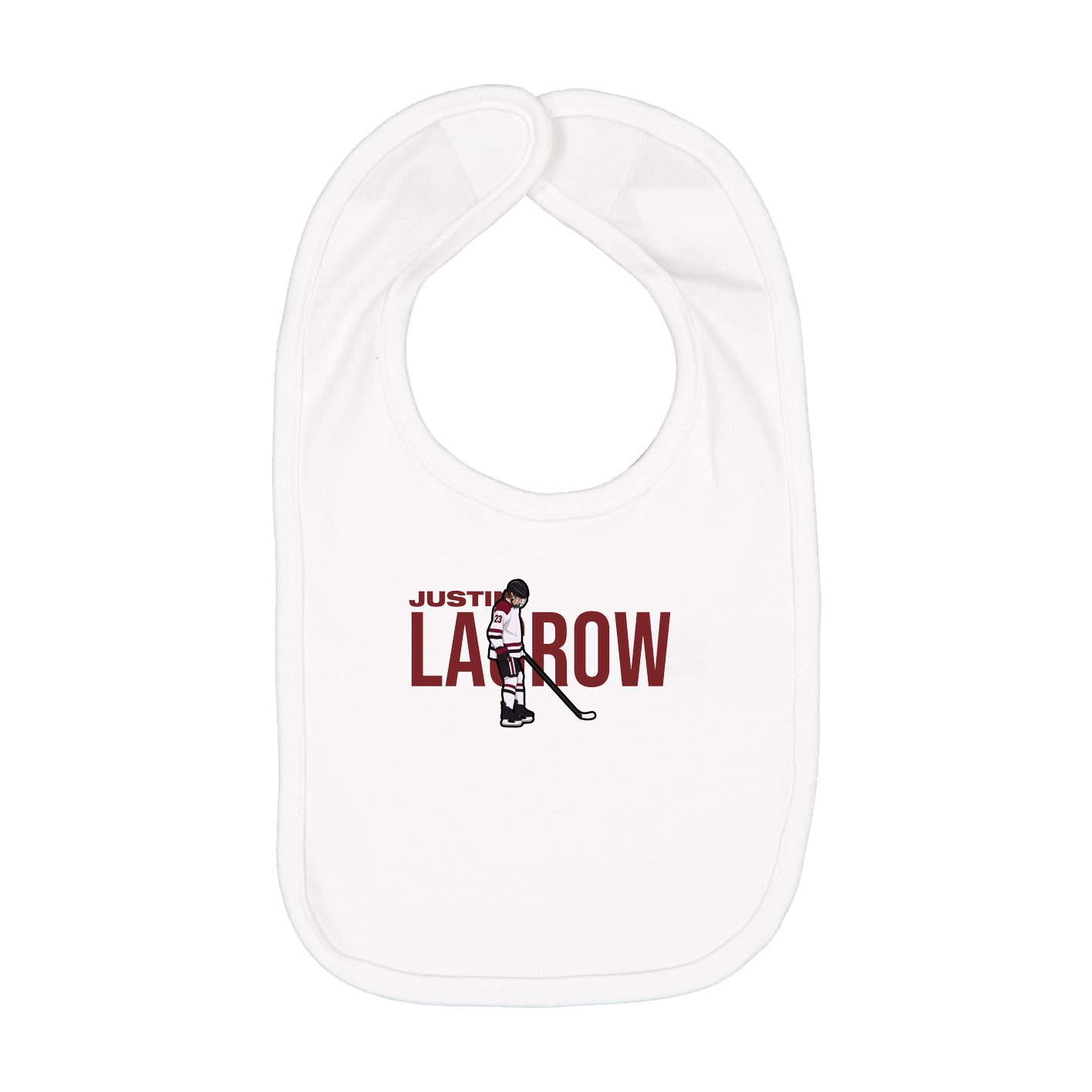 Infant Bib — Player Name in White