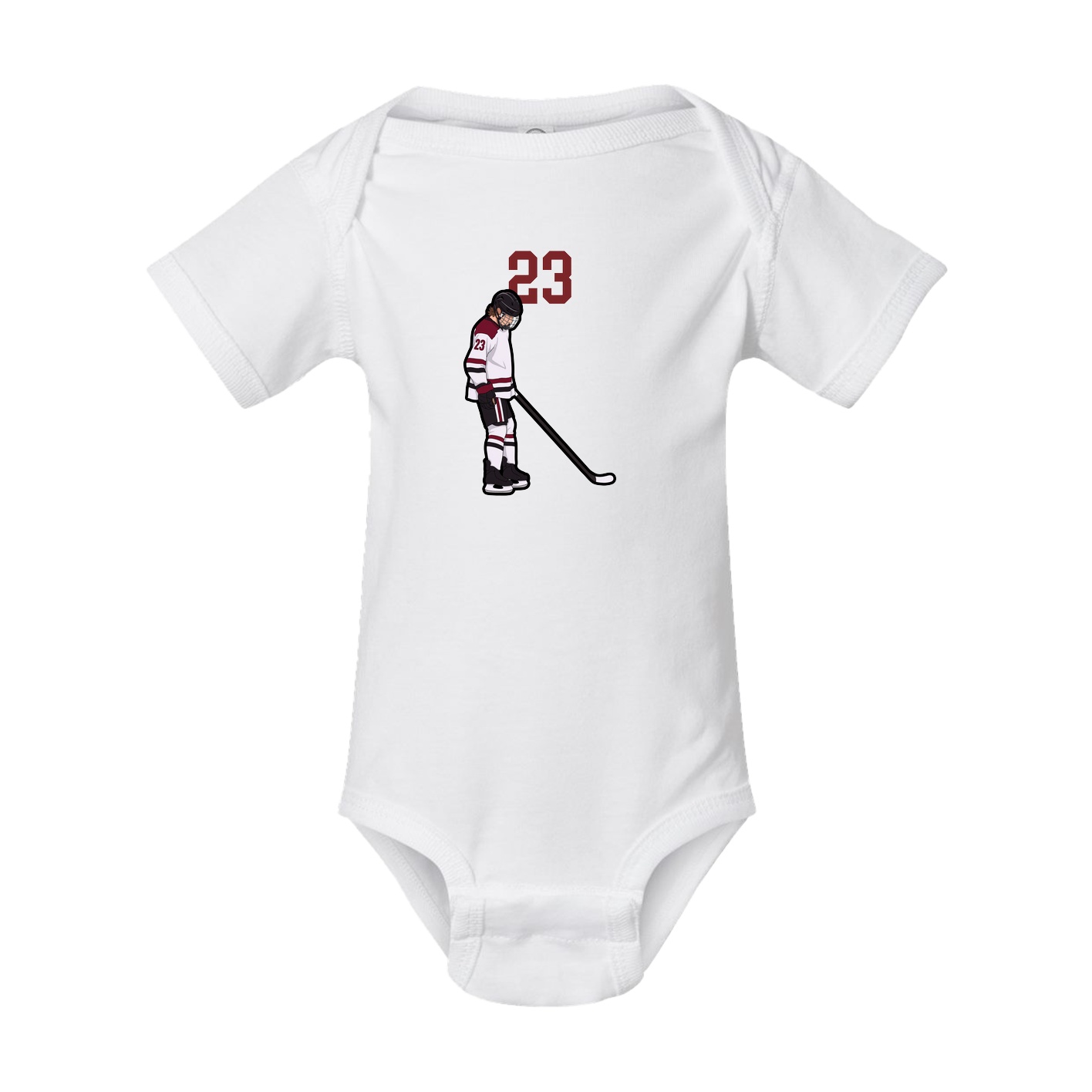 Baby Onesie — Number Top in White