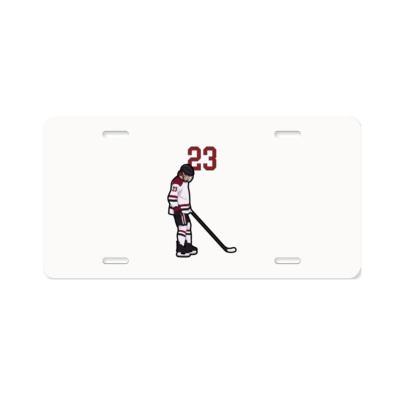 License Plate — Number Top in Classic