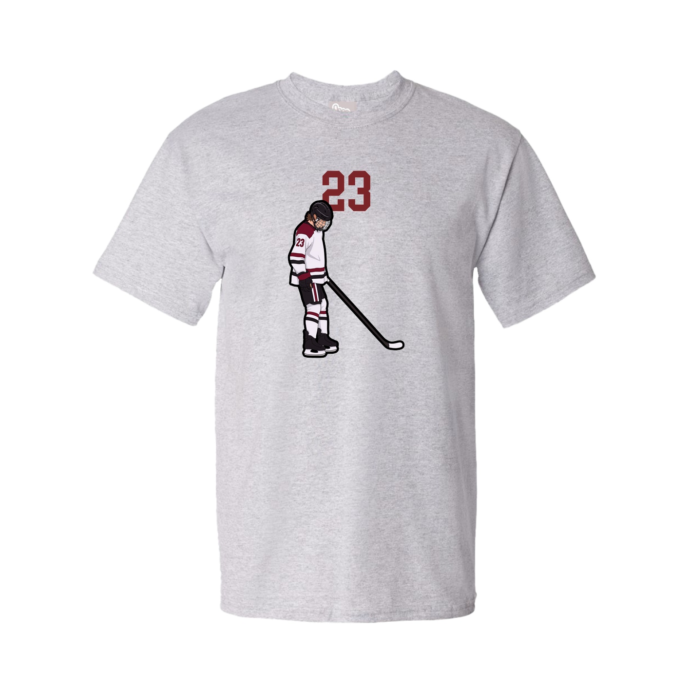 Youth Tee — Number Top in Grey