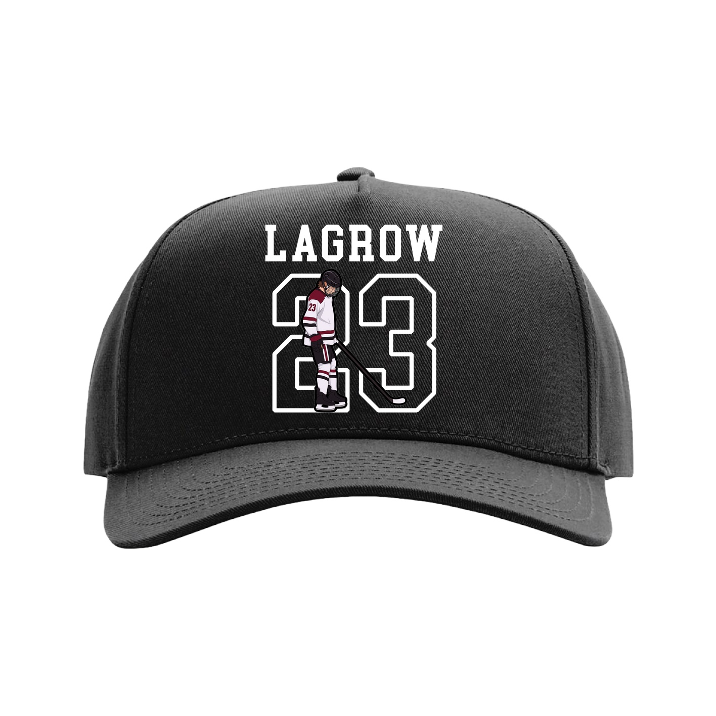 Full Fabric Five-Panel Champ Cap — Shirsey in Black