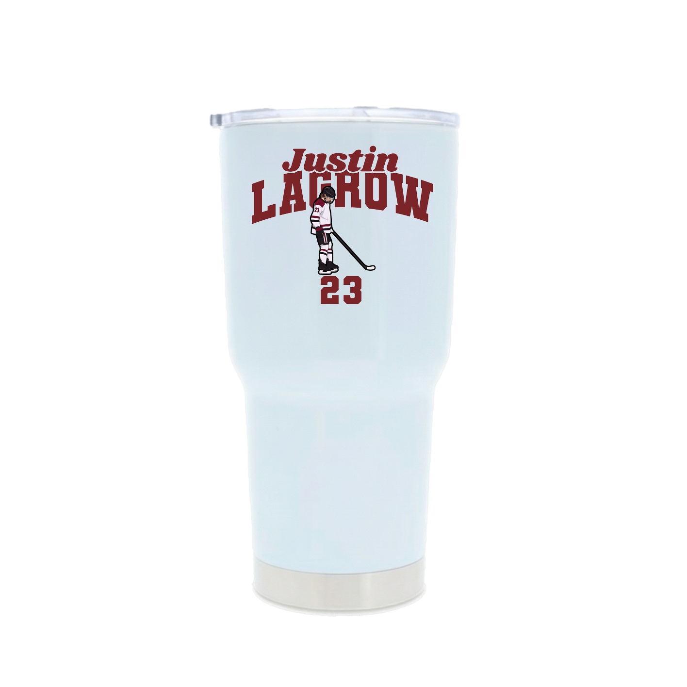30oz Stainless Steel Tumbler — Signature Arch in White