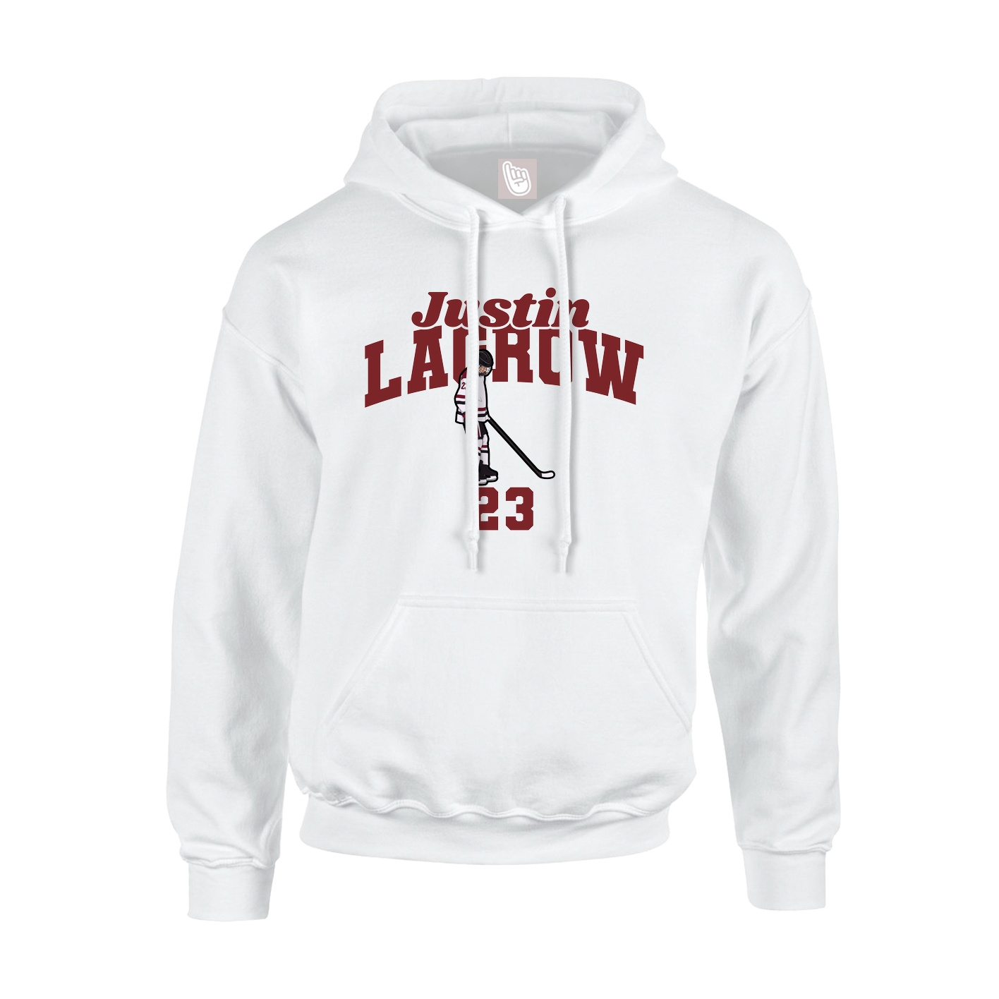 Hoodie — Signature Arch in White