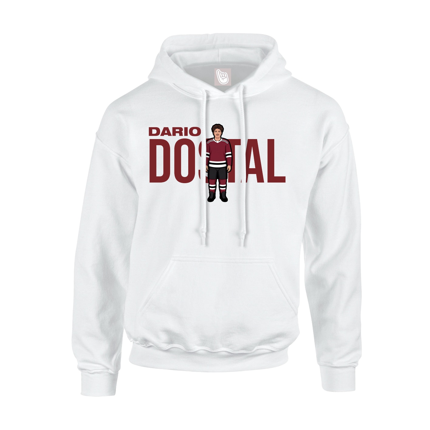 Youth Hoodie — Player Name in White