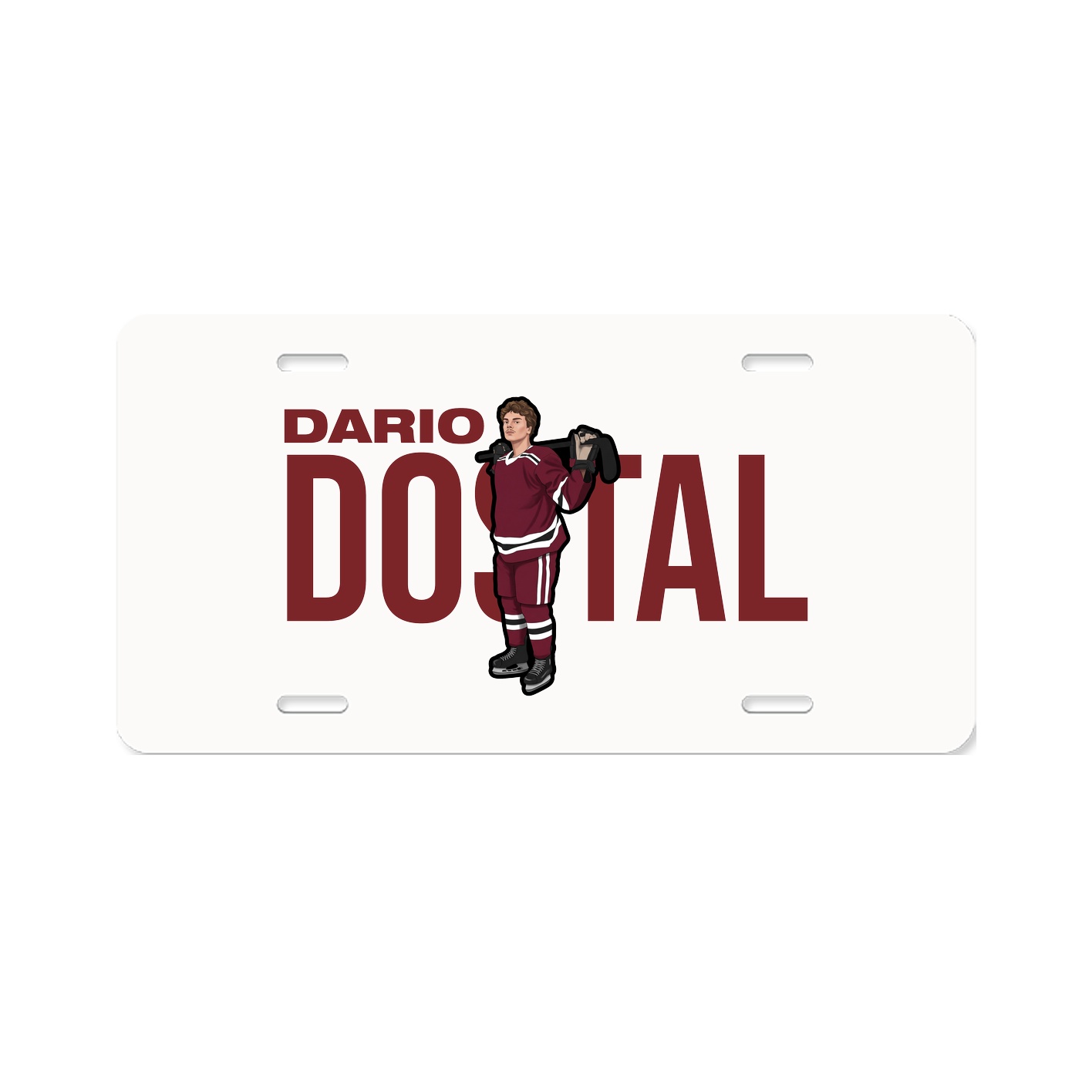 License Plate — Player Name in Classic