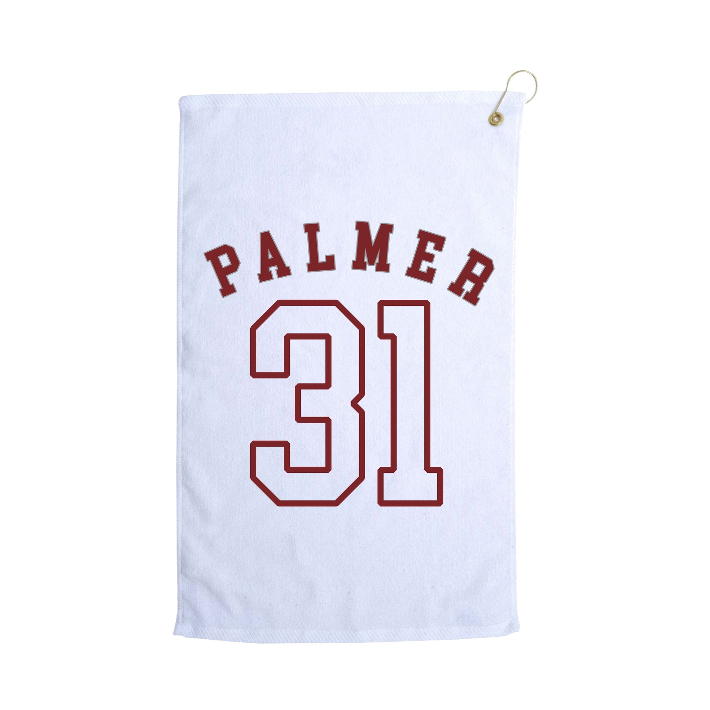Golf Towel — Shirsey Arch in White