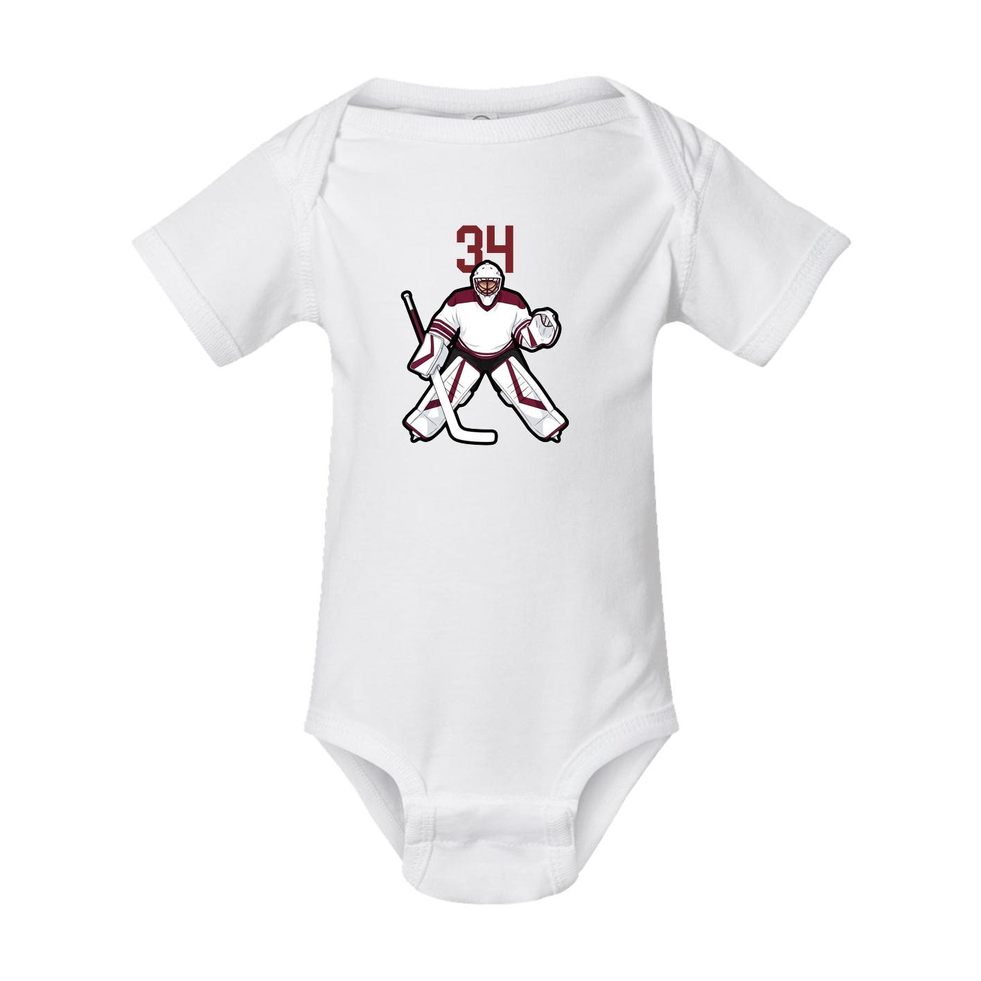 Baby Onesie — Number Top in White