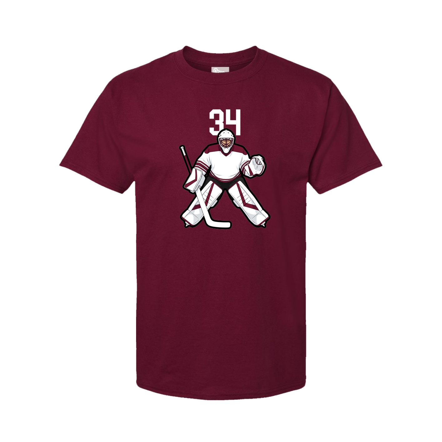 Tee — Number Top in Cardinal