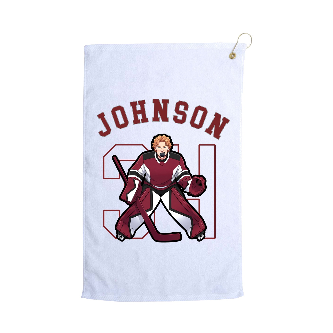 Golf Towel — Shirsey Arch in White