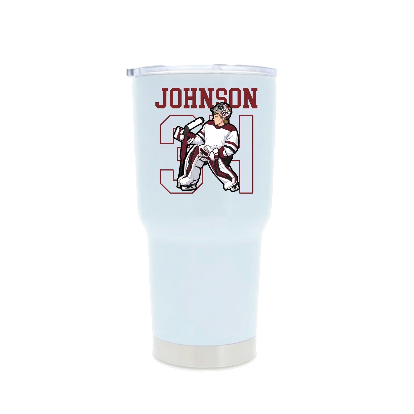 30oz Stainless Steel Tumbler — Shirsey in White