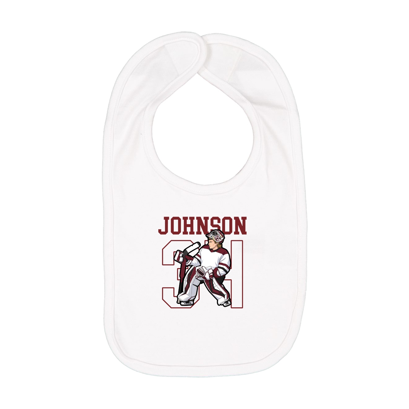 Infant Bib — Shirsey in White