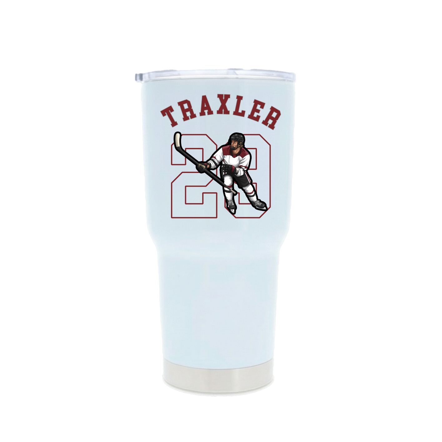 30oz Stainless Steel Tumbler — Shirsey Arch in White