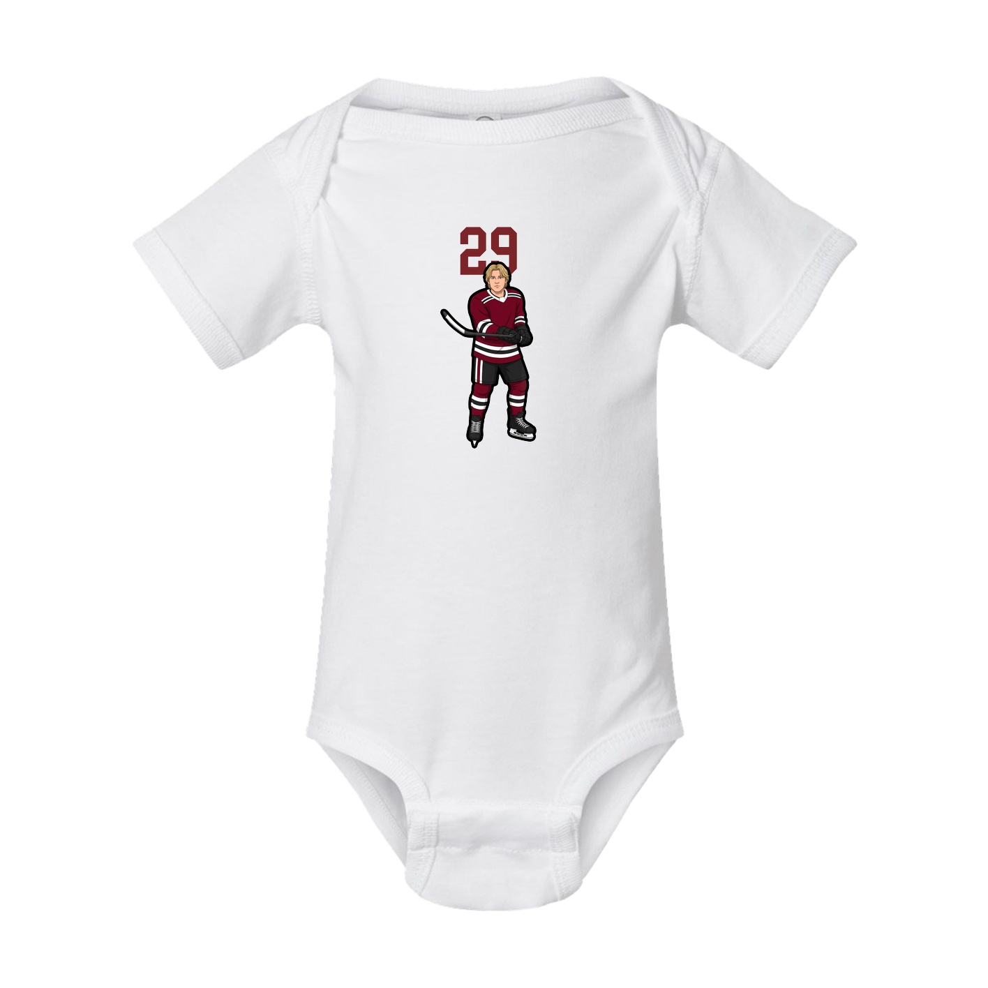 Baby Onesie — Number Top in White