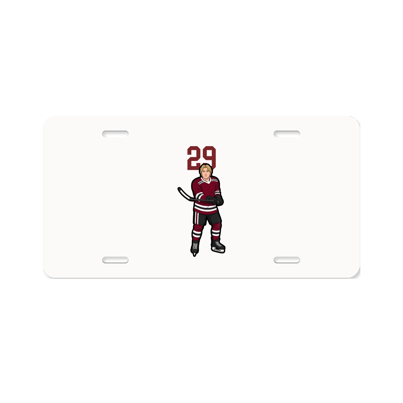 License Plate — Number Top in Classic