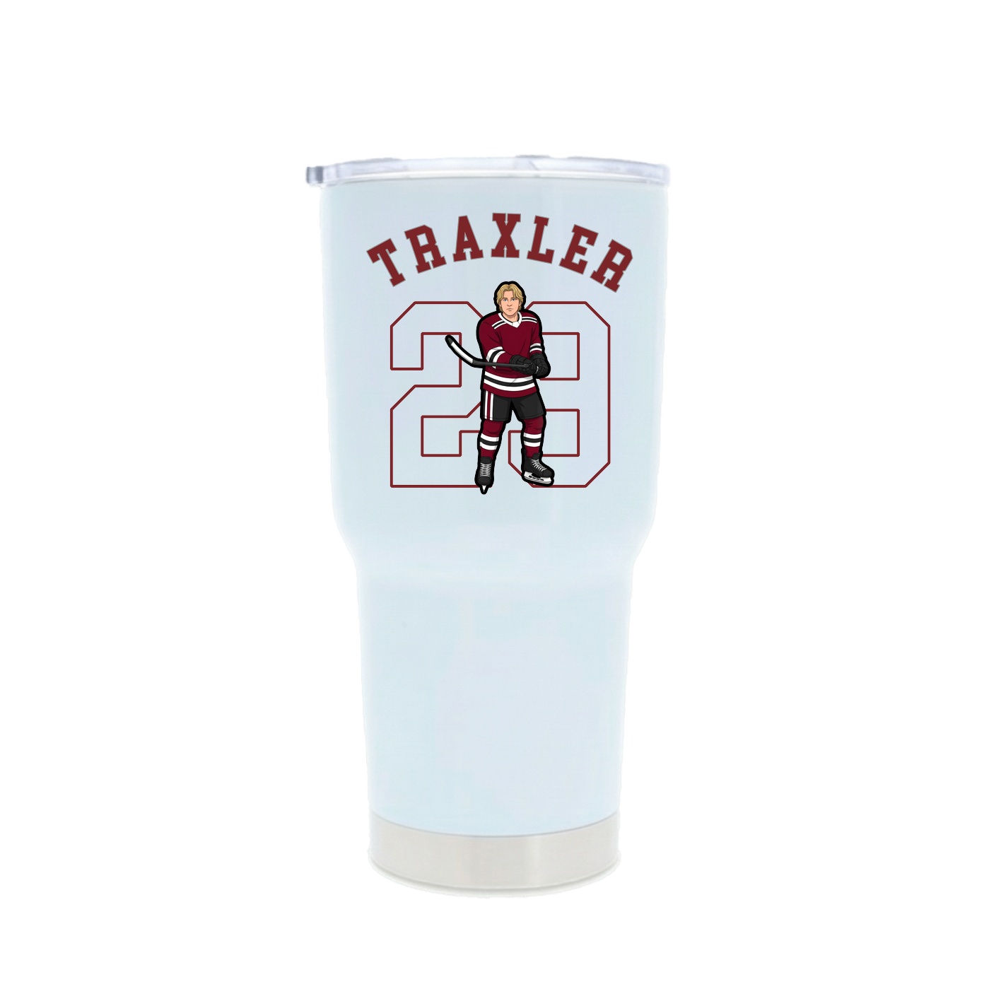30oz Stainless Steel Tumbler — Shirsey Arch in White