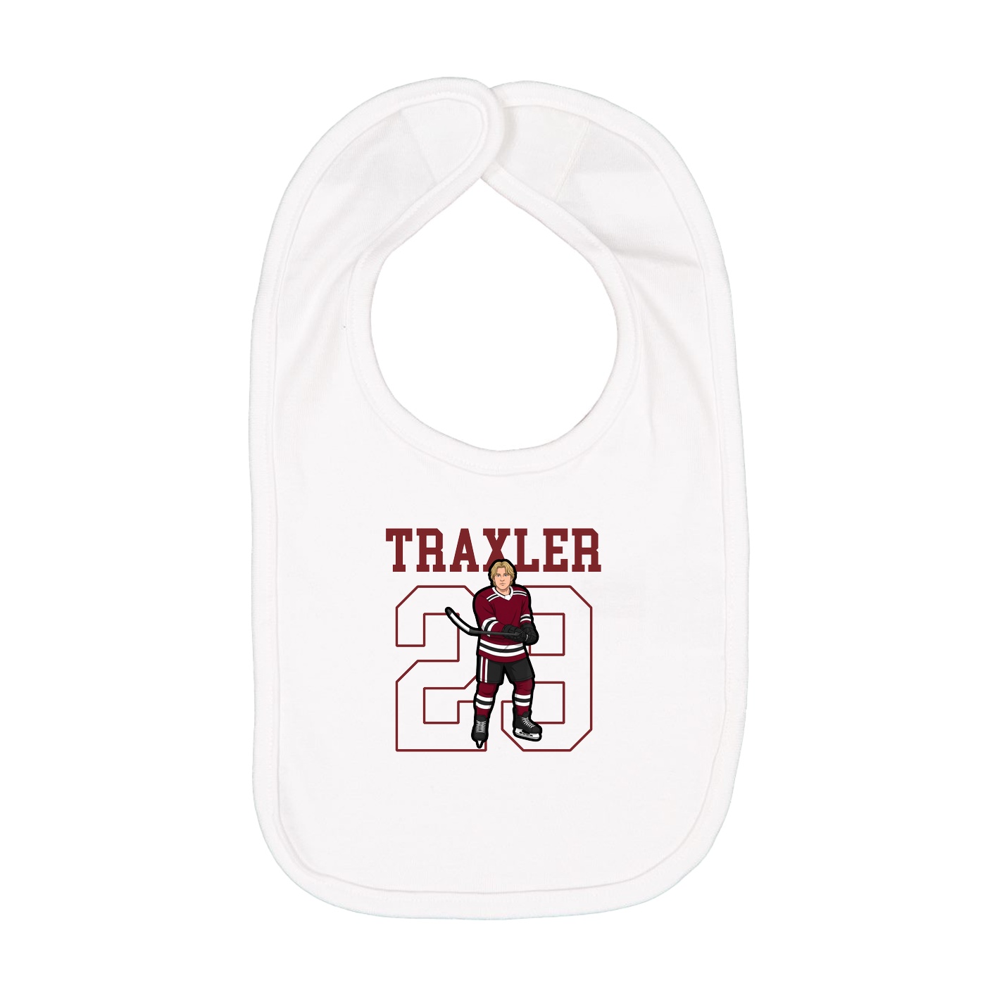 Infant Bib — Shirsey in White