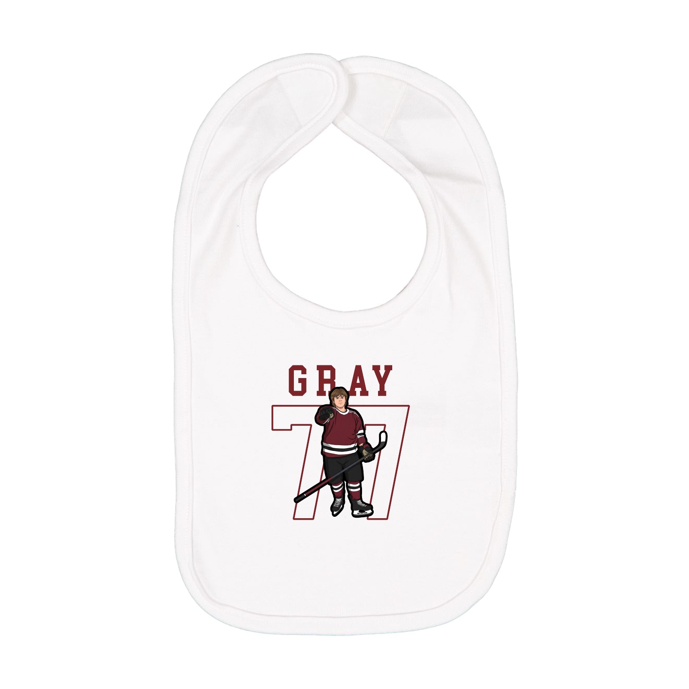Infant Bib — Shirsey in White