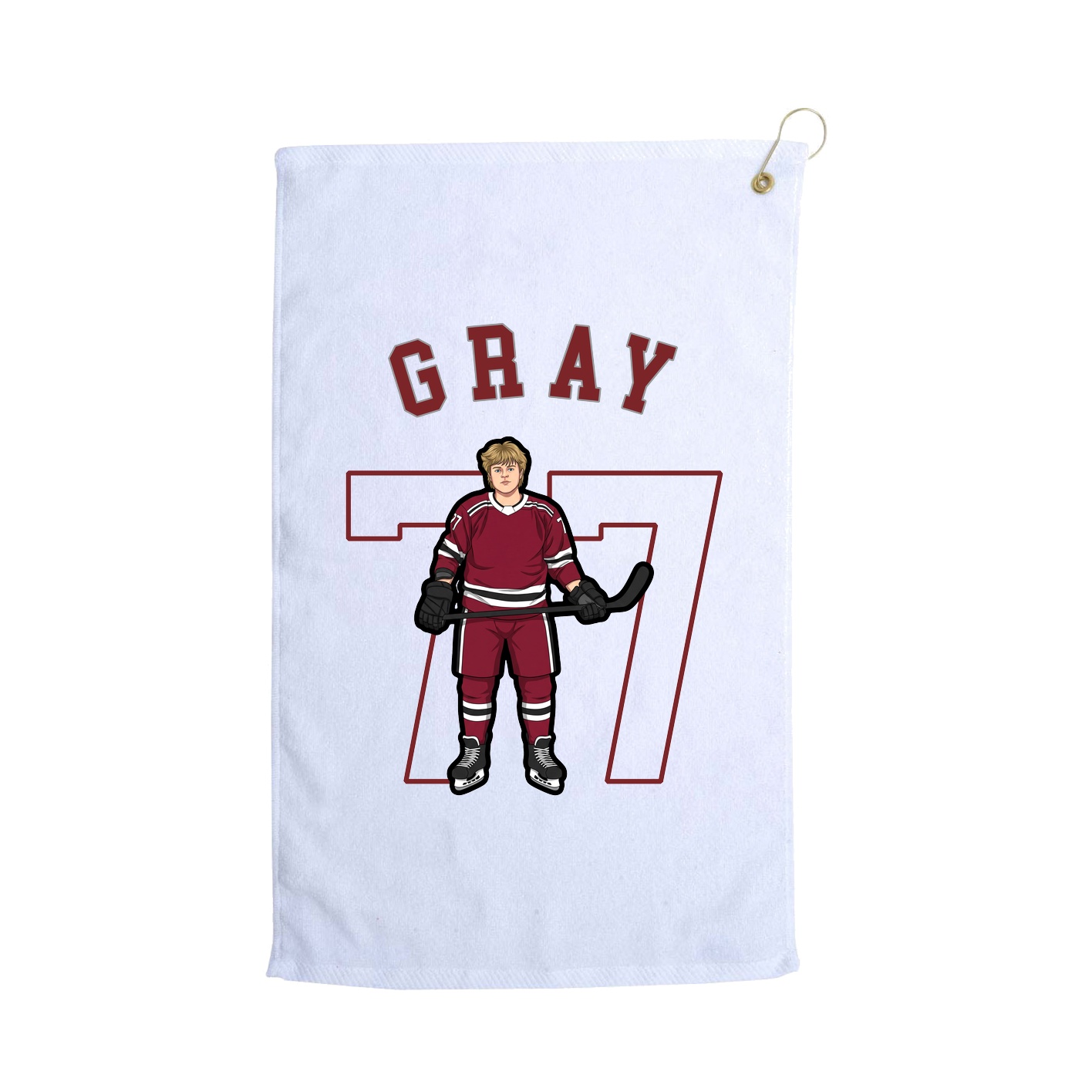 Golf Towel — Shirsey Arch in White