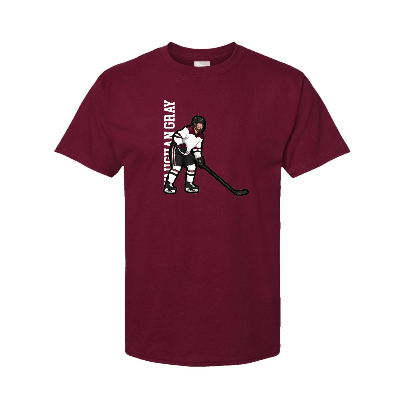 Tee — Name Vertical in Cardinal