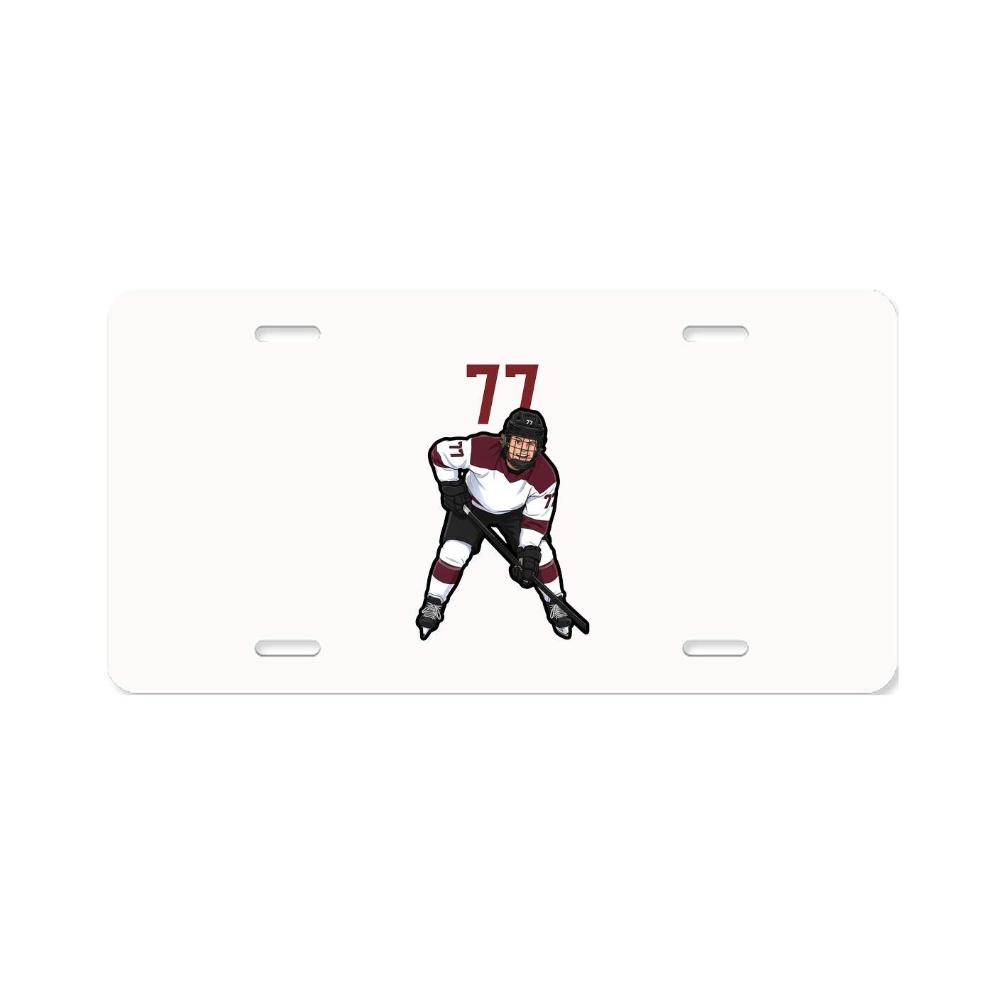 License Plate — Number Top in Classic
