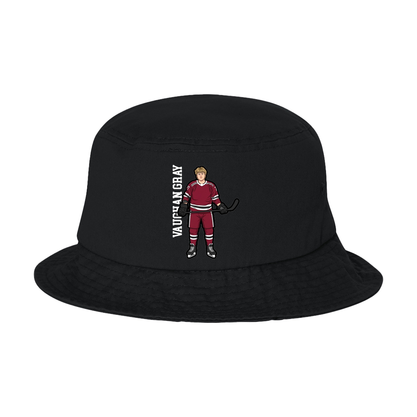 Bucket Cap — Name Vertical in Black