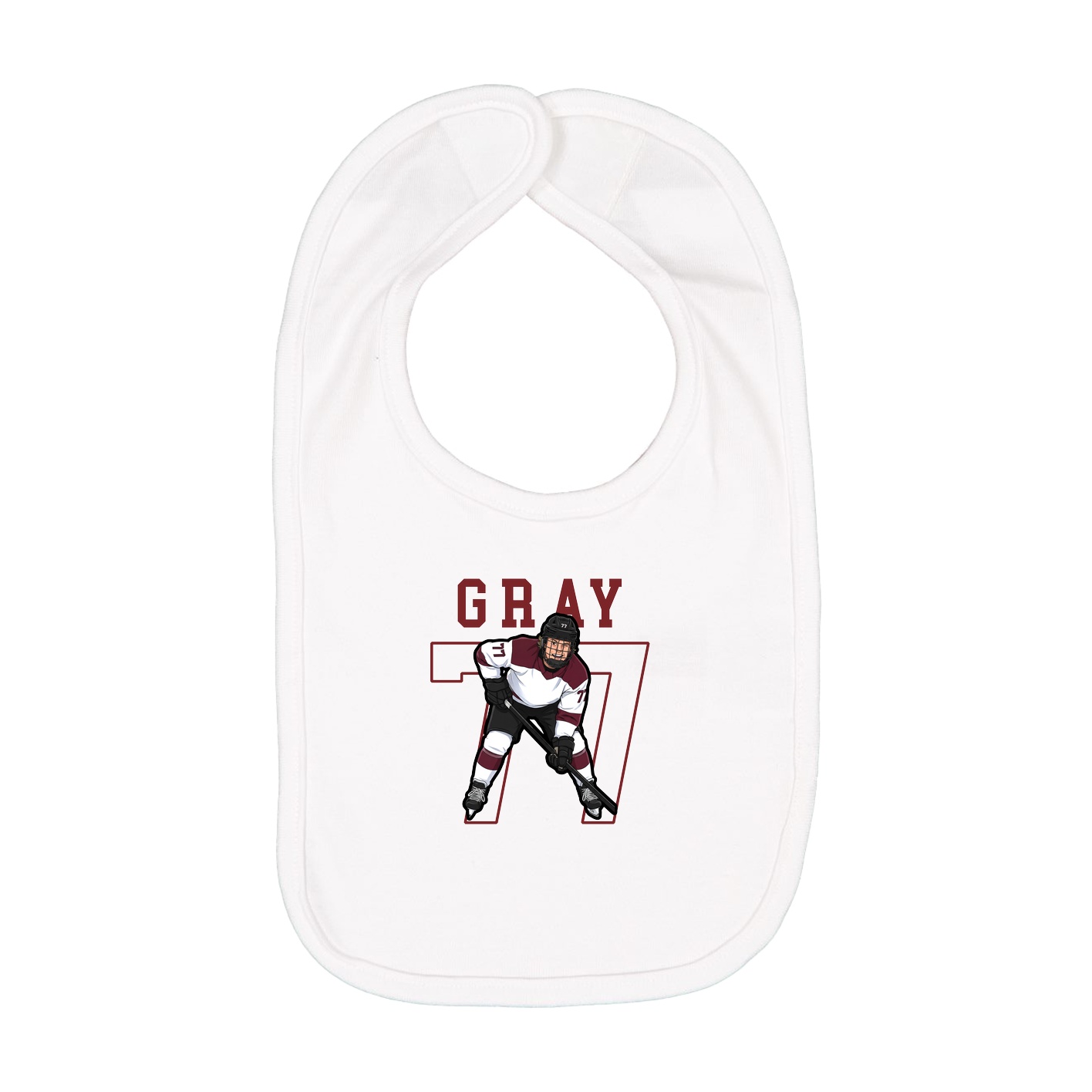 Infant Bib — Shirsey in White