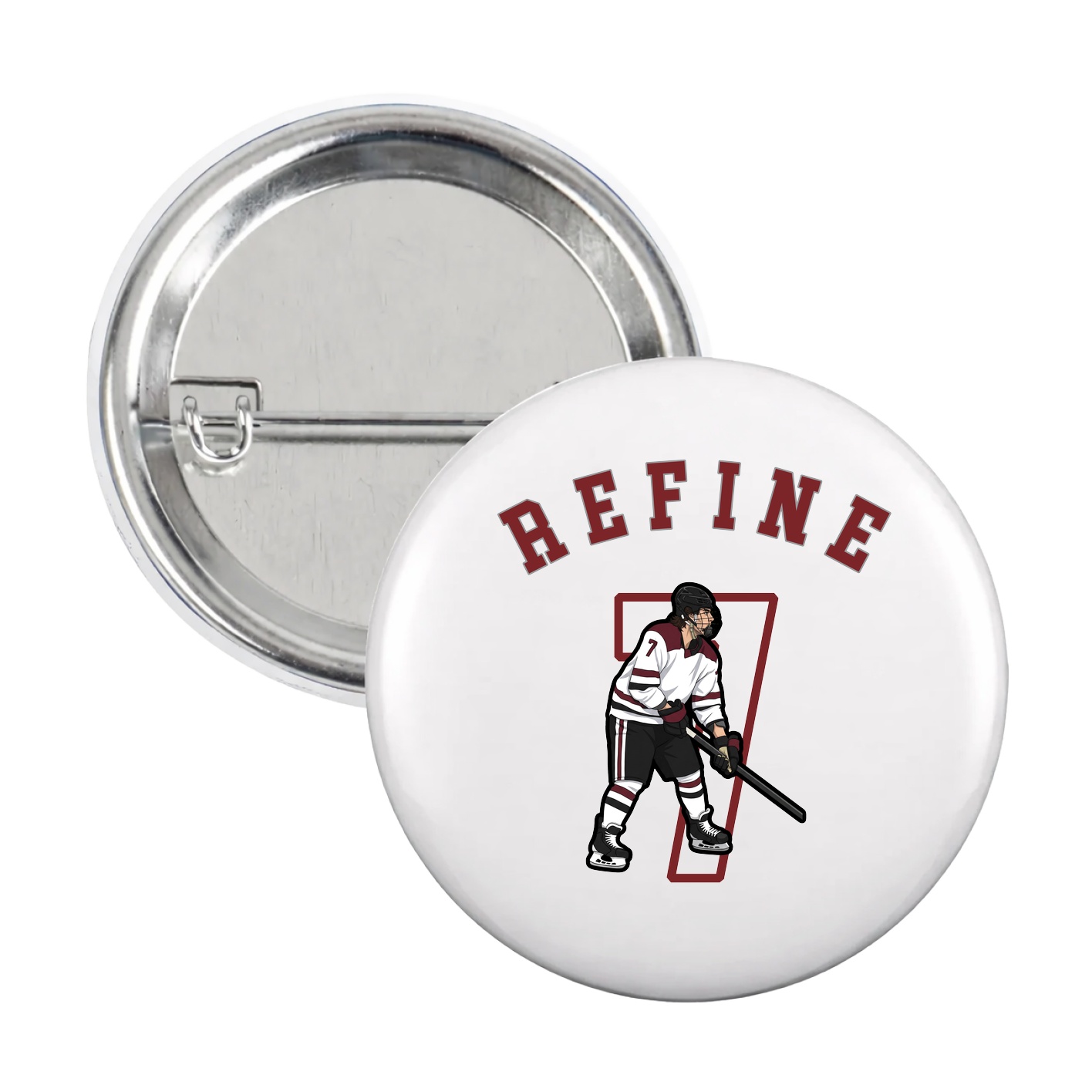 Game Day Button — Shirsey Arch in White