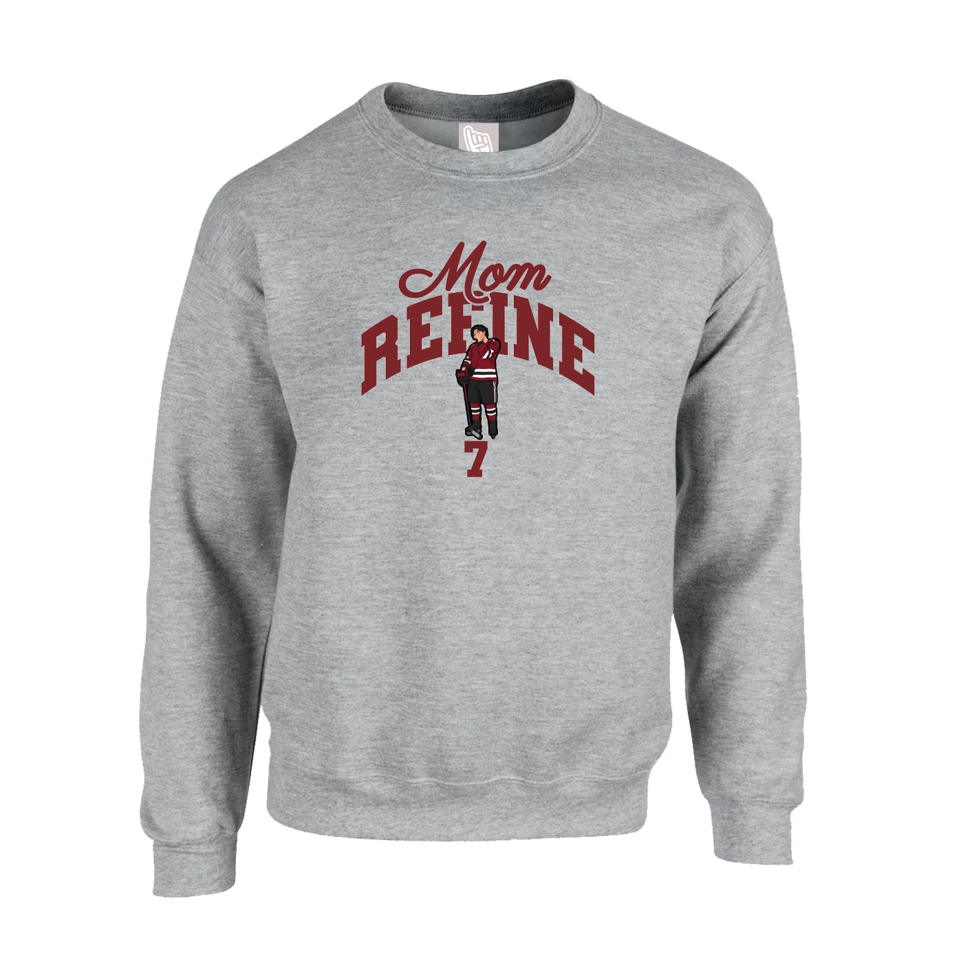Fleece Crew — Mothers Day Arch in Grey