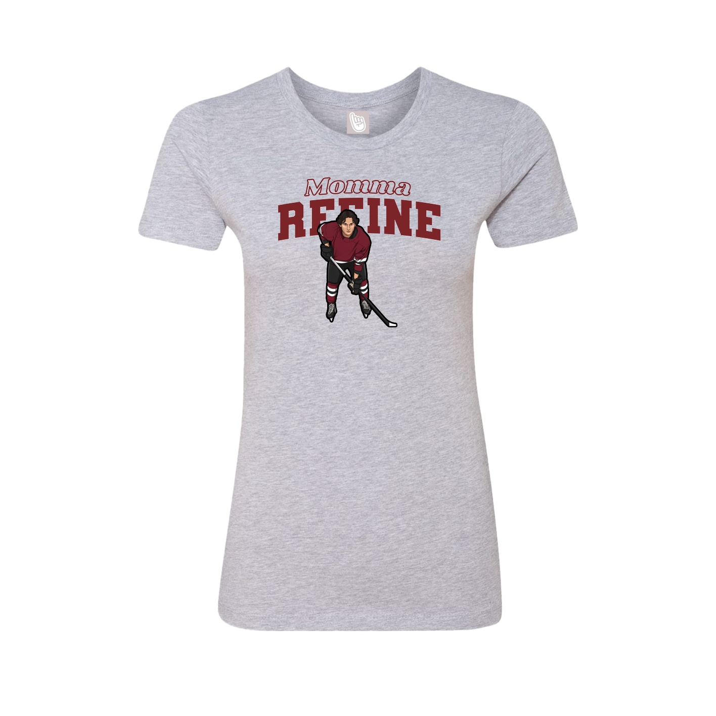 Womens Tee — Mothers Day Block in Grey