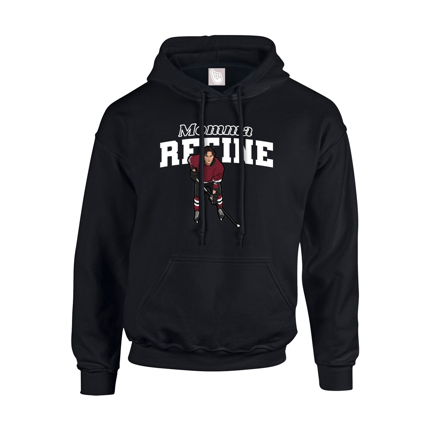 Youth Hoodie — Mothers Day Block in Black