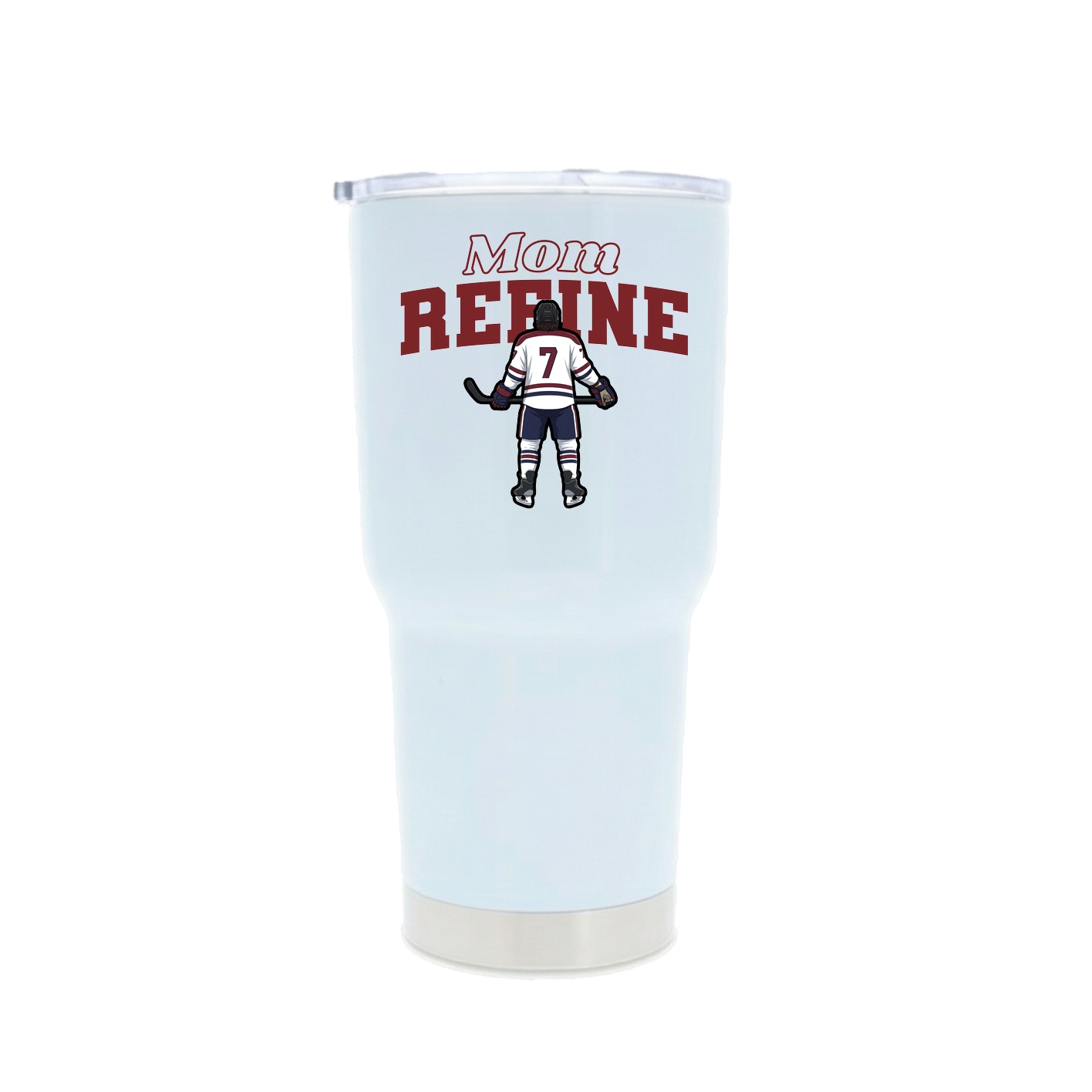 30oz Stainless Steel Tumbler — Mothers Day Block in White