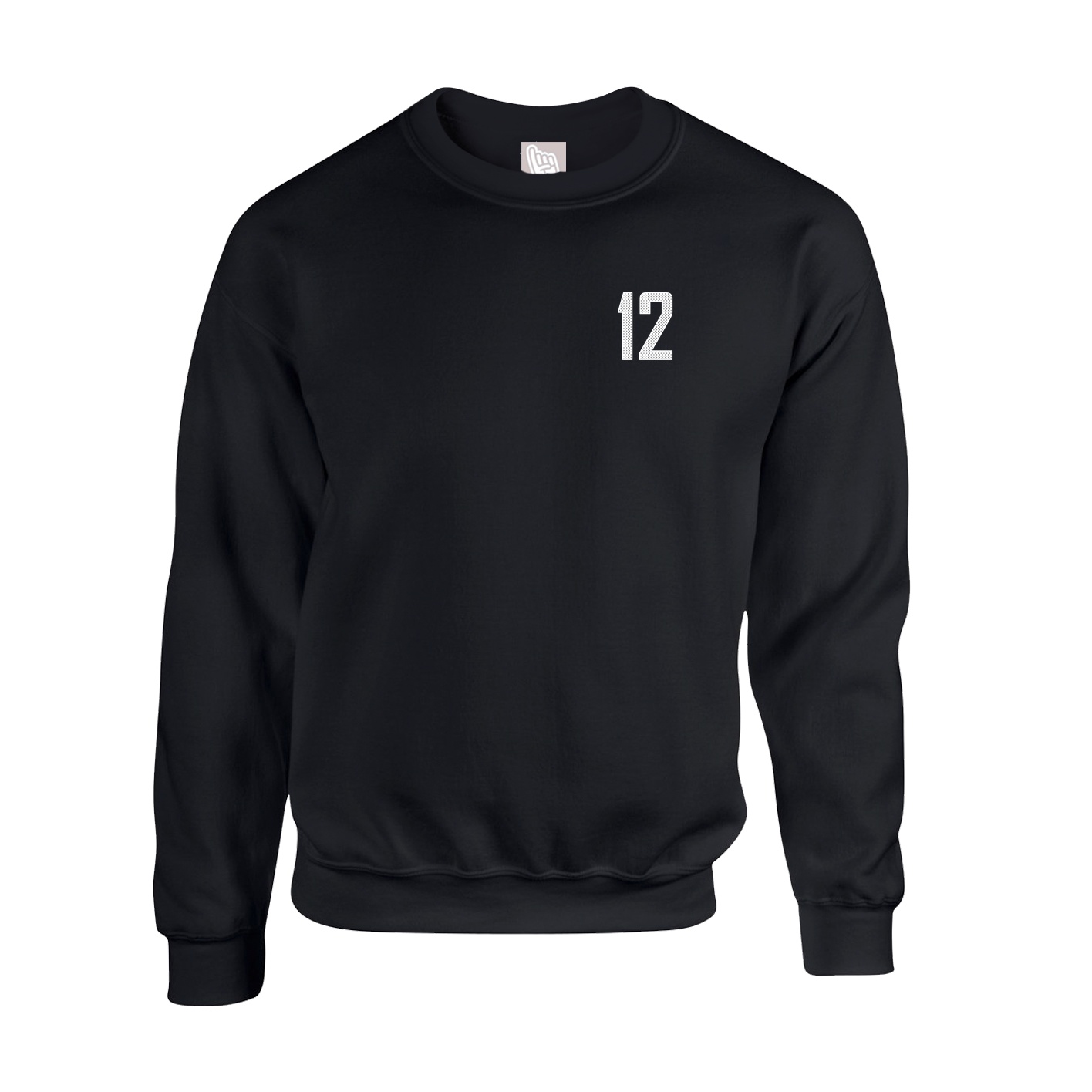 Fleece Crew — Front Shirsy in Black