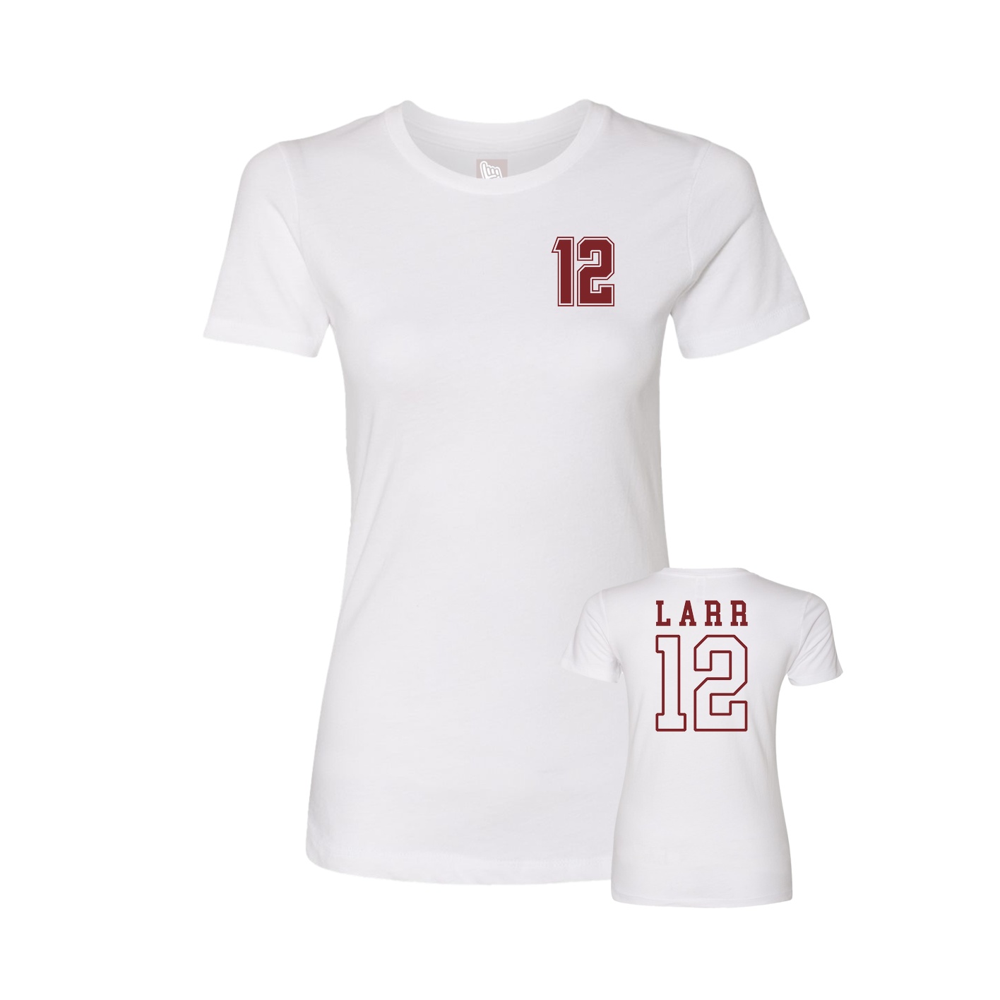 Womens Tee — Chest Back in White