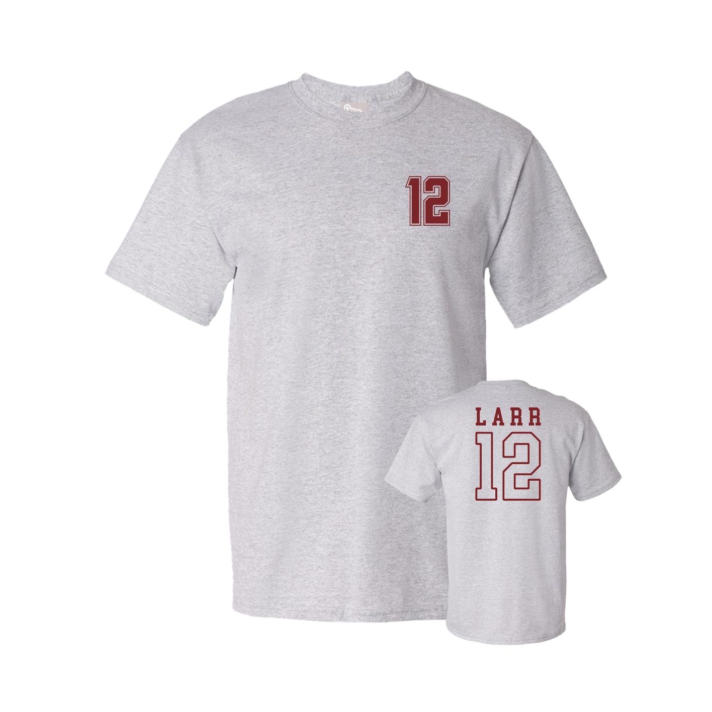 Youth Tee — Chest Back in Grey