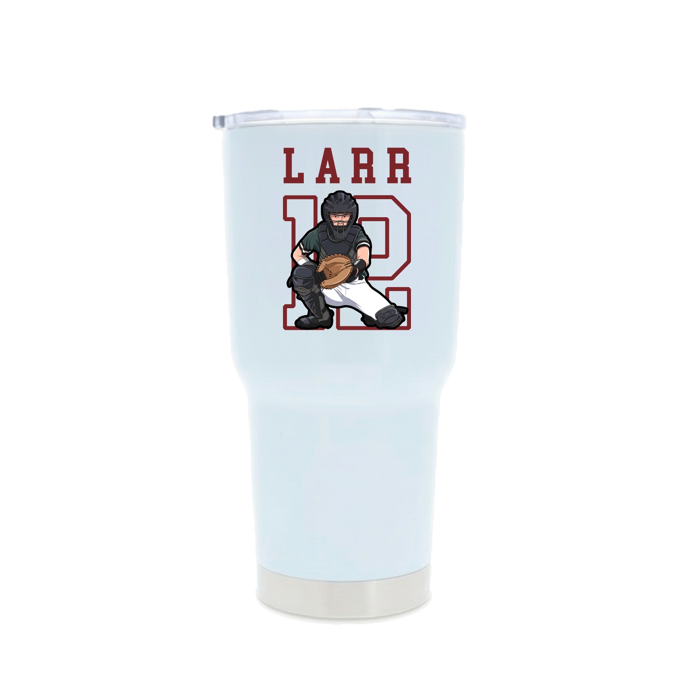 30oz Stainless Steel Tumbler — Shirsey in White